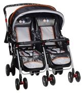 Fab n Funky - Black Designer Twin Stroller