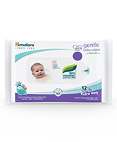 Himalaya - Gentle Baby Wipes 12 Pieces, With herbs and Indian Lotus combination t...