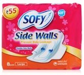 Sofy Soft Side Walls Sanitary Napkins - Large