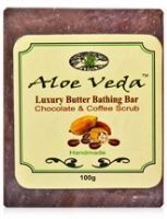Aloe Veda Luxury Butter Bathing Bar - Chocolate & Coffee Scrub