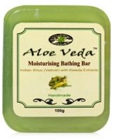 Aloe Veda Moisturising Bathing Bar - Indian Khus (Vetiver) with Kewda Extract