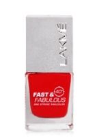 Nails - Lakme Fast and Fabulous Nail Color - 24 Crimson Fire