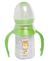 Feeding Bottle Small with Handle Feeding Bottle with pure silicone teats, Small 120 m...