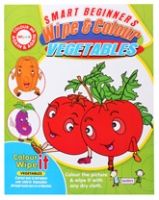 Colouring Book - Quixot - Wipe & Colour Vegetables