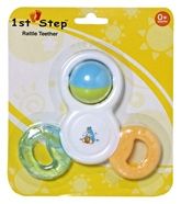Teethers & Soothers - 1st Step - Blue Rattle Teether