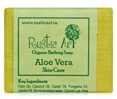 Rustic Art Aloevera Organic Bathing Soap