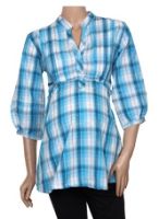 Casual Wear - Shirt Style Top - Blue