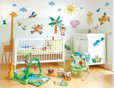 Wall Paper & Sticker - Fisher Price - Animals Of The Rainforest