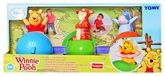 Pull Along Toys - Funskool - Winnie The Pooh Spin 'n' Play Acorn Train