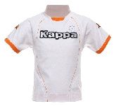 Kappa Half Sleeves T-Shirt - White & Orange