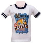 Madagascar - Marty Zebra Half Sleeves T-Shirt