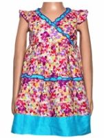 Sleeveless Frock - Multi Colour Design