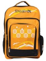 Game-In Orange And Black School Bag