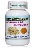 Planet Ayurveda Boswellia + Curcumin Natural Joint Health Support Supplement 
