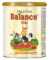 Pristine - Balance Kids Vanilla 200gm 2Years+, Alpha to omega nutrition for growing kids