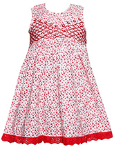 Sleeveless Dress - Flower Print