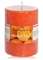 Illuminations Orange Pulp Scented Pillar Candle