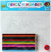 Wild Republic - Dinosaur Pencil By Number 