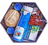 Soulflower Hexagon Ocean Blue Gift Set