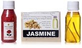 Soulflower Jute Mini Bath Set With Rose Geranium Bath Salt 