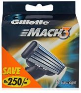 Gillette - Mach3 with 12 Cartridges