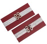 Lace Design Envelops - Maroon