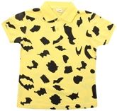 Casual Collar Neck T-Shirt  With Abstract Print