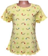 Half Sleeves Top - Yellow