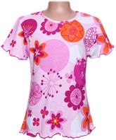 Half Sleeves Top - Flower