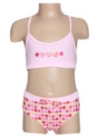 Two Piece Swimwear With Strawberry Print