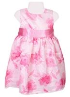 Sleeveless Party Frock With Floral Print