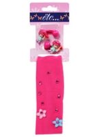 Head Band With Small Flower & Doll Rubber Band 