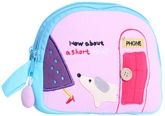Kids Bag - Phone Print Pink Colour