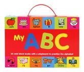 My ABC - 24 Mini Block Books With a Play Board to Practice the Alphabet