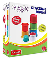 Funskool - Stacking Drums 12 Months, Matching colors, Shapes and Sizes