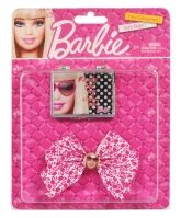 Hair Clips &  Rubber Bands - Barbie Bow and Mirror