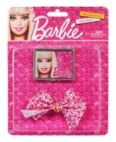 Hair Clips &  Rubber Bands - Barbie Bow and Mirror