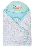 Fab n Funky - Sleeping Bag Cute Rabbit Print Aqua