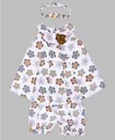 Carters - Sleeveless Frock With Bloomer And Flower Print