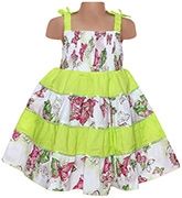 Sleeveless Butterfly Printed Frock