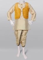 Kilkari  - Yellow Dhoti Kurta with Jacket