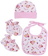 Bonnet Set With Bib