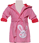 Carters - Bathrobe with Hood And Rabbit Print