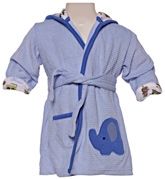 Carters - Bathrobe with Hood And Elephant Print