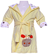 Carters - Bathrobe with Hood And Giraffe Print
