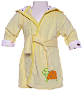 Carters - Bathrobe With Hood And Tortoise Print