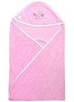 Baby Towel - Rabbit Print Pink