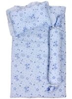 Baby Bed Set - Bear Print Blue