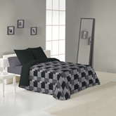 D'Decor Checks King Bed Sheet With 2 Pillow Covers - R016 Purple