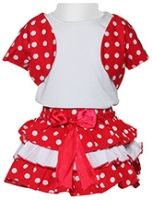 Little Darling - Polka Dotted Top With Layered Skirt